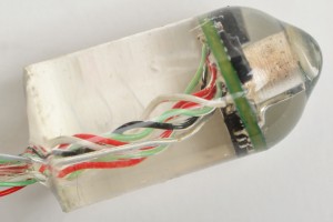 Verdaubarer Sensor des MIT, der Herz- und Atemfrequenz aus dem Magen-Darm-Trakt heraus aufzeichnet (Bild: Albert Swiston/MIT Lincoln Laboratory)